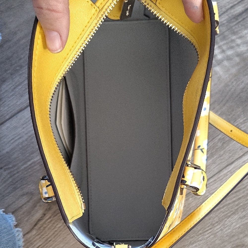 Kate Spade Yellow Floral Satchel - Picture 8 of 13